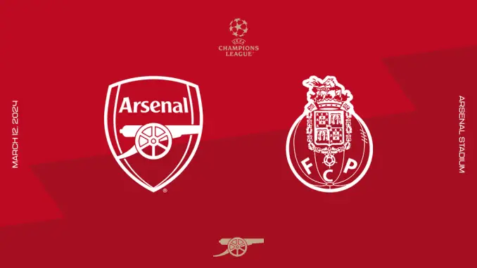 Arsenal vs Porto || UEFA Champions League [Live Stream]